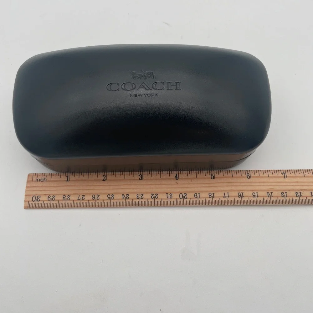 Coach Luxottica Black‎ Hard Eyeglass Case With Cleaning Cloth